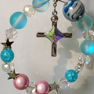 Swarovski Cross Rearview mirror/Suncatcher